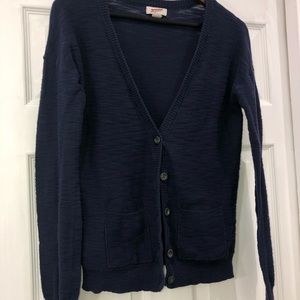 Navy blue cardigan